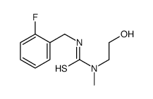 3-[(2-fluorophenyl)methyl]-1-(2-hydroxyethyl)-1-methylthiourea结构式