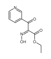 2-hydroxyimino-3-oxo-3-[3]pyridyl-propionic acid ethyl ester结构式