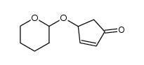 4-(tetrahydro-pyran-2-yloxy)-cyclopent-2-enone结构式