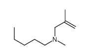 N-methyl-N-(2-methylprop-2-enyl)pentan-1-amine结构式