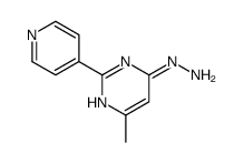 (6-methyl-2-pyridin-4-ylpyrimidin-4-yl)hydrazine结构式