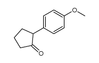 (±)-2-(4-methoxyphenyl)cyclopentan-1-one结构式