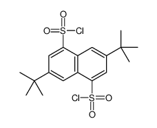 3,7-ditert-butylnaphthalene-1,5-disulfonyl chloride结构式