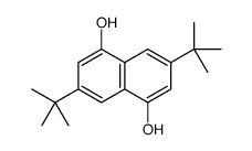 3,7-ditert-butylnaphthalene-1,5-diol结构式