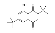 2,6-ditert-butyl-8-hydroxynaphthalene-1,4-dione结构式
