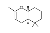 (+/-)-2,5,5,8a-tetramethyl-trans-4a,5,6,7,8,8a-hexahydro-4H-chromene结构式