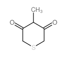 2H-Thiopyran-3,5(4H,6H)-dione,4-methyl-结构式