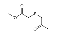 methyl 2-(2-oxopropylsulfanyl)acetate结构式