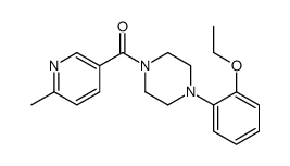 [4-(2-ethoxyphenyl)piperazin-1-yl]-(6-methylpyridin-3-yl)methanone结构式
