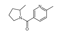 (6-methylpyridin-3-yl)-(2-methylpyrrolidin-1-yl)methanone结构式