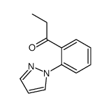 1-(2-pyrazol-1-ylphenyl)propan-1-one结构式