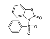 3-(benzenesulfonyl)-1,3-benzothiazol-2-one结构式