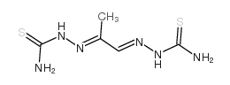 Hydrazinecarbothioamide,2,2'-(1-methyl-1,2-ethanediylidene)bis-结构式