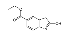 Ethyl 2-oxoindoline-5-carboxylate结构式
