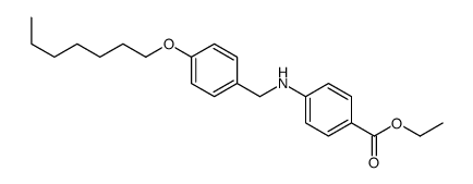 ethyl 4-[(4-heptoxyphenyl)methylamino]benzoate结构式