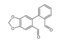 6-(2-formylphenyl)-1,3-benzodioxole-5-carbaldehyde结构式