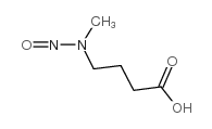 N-亚硝基-N-甲基-4-氨基丁酸结构式