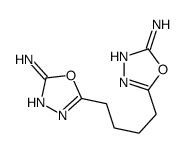 5-[4-(5-amino-1,3,4-oxadiazol-2-yl)butyl]-1,3,4-oxadiazol-2-amine结构式