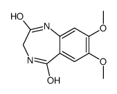 7,8-dimethoxy-3,4-dihydro-1H-1,4-benzodiazepine-2,5-dione结构式