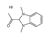 1-(1,3-dimethyl-1,2-dihydrobenzimidazol-1-ium-2-yl)ethanone,iodide结构式