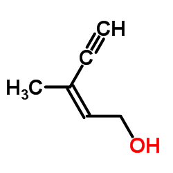 (Z)-3-甲基戊-2-烯-4-炔-1-醇结构式