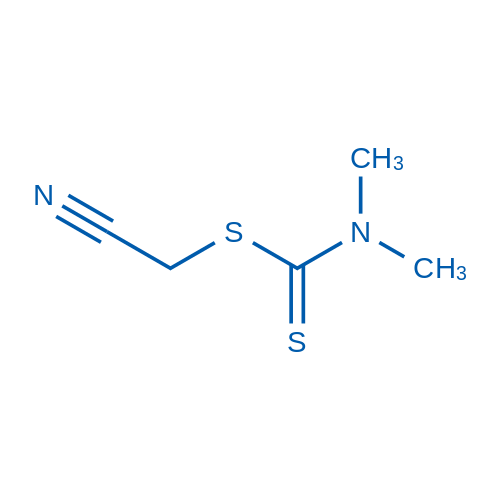 cyanomethyl N,N-dimethylcarbamodithioate结构式