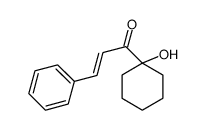 1-(1-hydroxycyclohexyl)-3-phenylprop-2-en-1-one结构式