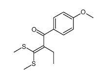 2-[bis(methylsulfanyl)methylidene]-1-(4-methoxyphenyl)butan-1-one结构式