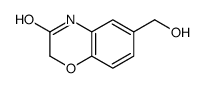 6-(hydroxymethyl)-4H-1,4-benzoxazin-3-one结构式