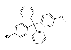 4-hydroxy-4'-methoxytetraphenylmethane结构式
