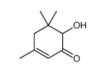 6-HYDROXY-3,5,5-TRIMETHYL-2-CYCLOHEXEN-1-ONE结构式