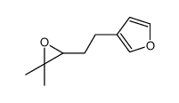 3-[2-(3,3-dimethyloxiran-2-yl)ethyl]furan结构式