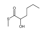 S-methyl 2-hydroxyhexanethioate结构式