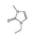 1-ethyl-3-methylimidazole-2-thione结构式