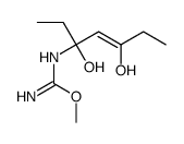 methyl N'-(3,5-dihydroxyhept-4-en-3-yl)carbamimidate结构式