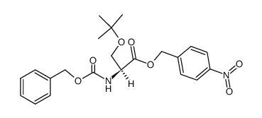 N-Benzyloxycarbonyl-β-O-tert.butyl-L-serin-[4-nitro-benzylester]结构式