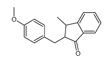 2-[(4-methoxyphenyl)methyl]-3-methyl-2,3-dihydroinden-1-one结构式