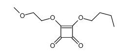 3-butoxy-4-(2-methoxyethoxy)cyclobut-3-ene-1,2-dione结构式