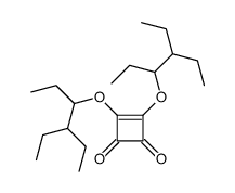 3,4-bis(4-ethylhexan-3-yloxy)cyclobut-3-ene-1,2-dione结构式