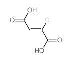 2-Butenedioic acid,2-chloro-, (2E)-结构式
