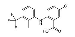 Benzoic acid,5-chloro-2-[[2-methyl-3-(trifluoromethyl)phenyl]amino]-结构式