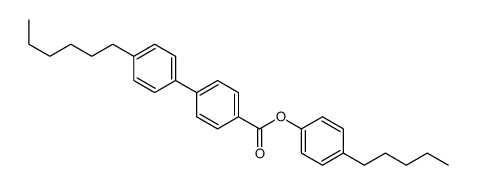 (4-pentylphenyl) 4-(4-hexylphenyl)benzoate结构式