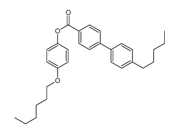 (4-hexoxyphenyl) 4-(4-pentylphenyl)benzoate结构式