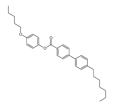 (4-pentoxyphenyl) 4-(4-heptylphenyl)benzoate结构式