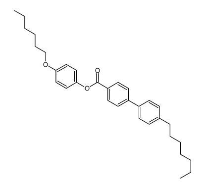 (4-hexoxyphenyl) 4-(4-heptylphenyl)benzoate结构式