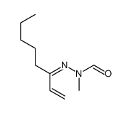 N-methyl-N-(oct-1-en-3-ylideneamino)formamide结构式