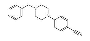 4-[4-(pyridin-4-ylmethyl)piperazin-1-yl]benzonitrile结构式