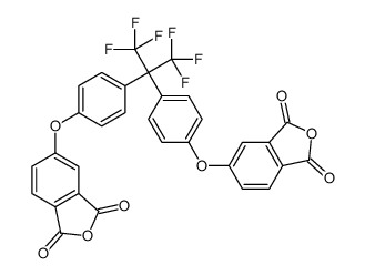 5-[4-[2-[4-[(1,3-dioxo-2-benzofuran-5-yl)oxy]phenyl]-1,1,1,3,3,3-hexafluoropropan-2-yl]phenoxy]-2-benzofuran-1,3-dione结构式