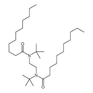 N-tert-butyl-N-[2-[tert-butyl(undecanoyl)amino]ethyl]undecanamide结构式