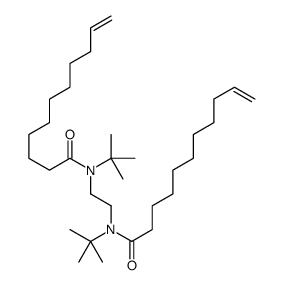 N-tert-butyl-N-[2-[tert-butyl(undec-10-enoyl)amino]ethyl]undec-10-enamide结构式